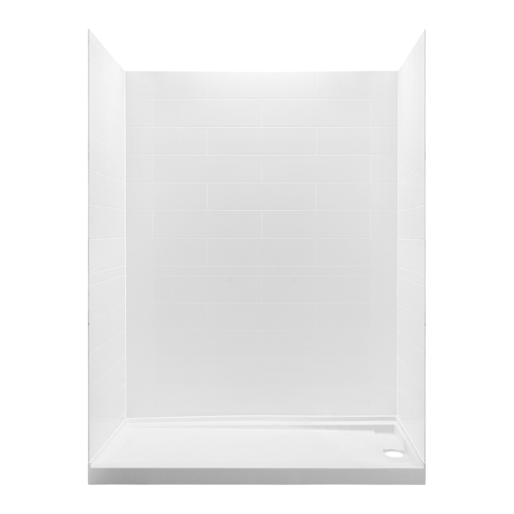 6″x24″ Contemporary (CG) Simple Shower Solutions Hospitality